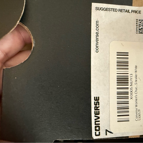 Converse Women's White Sneakers - Picture 4 of 4